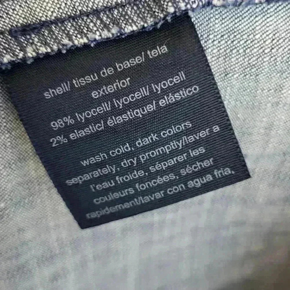 Tommy Hilfiger In Bloom Sleeveless Debim Dress With Belt Womens Size 8 - Picture 11 of 11